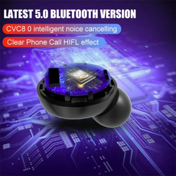 Bluetooth 5,0 беспроводные наушники сенсорное управление ЖК-дисплей наушники с зарядным устройством ING-SHIPPING