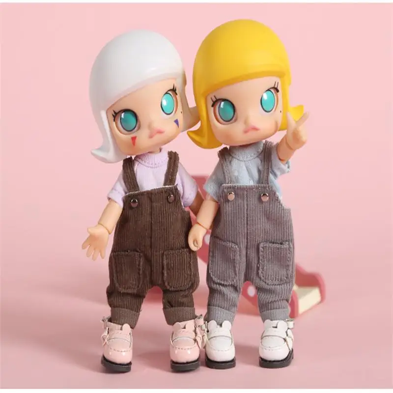 Ручной работы 1 шт. Симпатичные OB11 куклы подтяжки брюки для ob11 1/12 bjd куклы комбинезоны одежда аксессуары