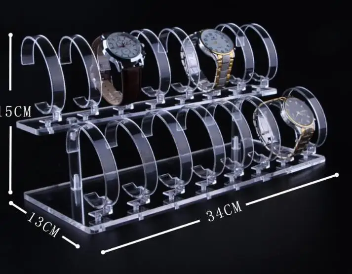 Прозрачная подставка для часов держатель стенд витринная стойка инструмент Прозрачные Наручные часы Стенд чехол дропшиппинг браслет держатель - Цвет: 16 position