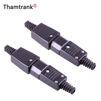 

20pcs 220V AC power jack&plug terminal 3pin AC/DC plug power Electronic connector wire connector male to female
