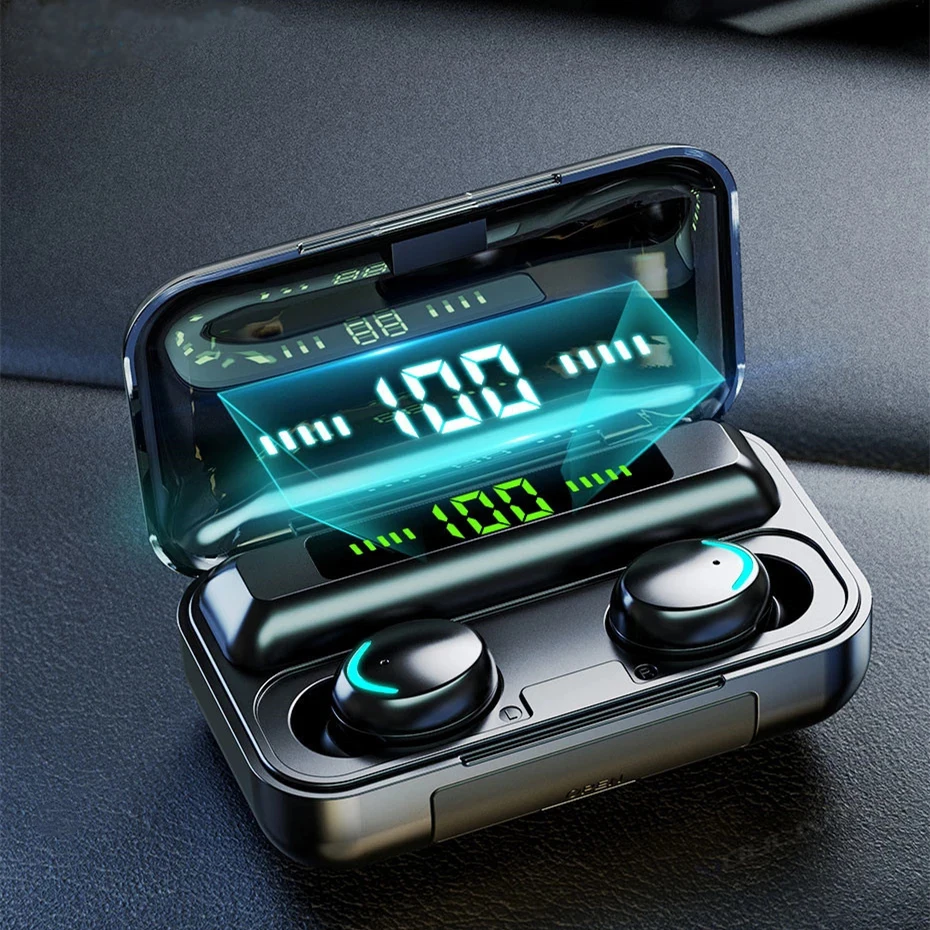 Наушники-вкладыши TWS Bluetooth наушники V5.0 9D стерео Беспроводной спортивные