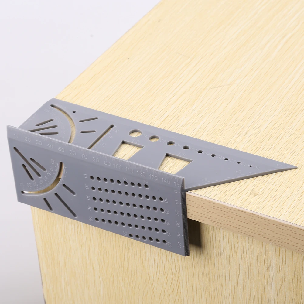 Woodworking Scribe Mark Line Gauge T-Type Ruler Square Layout Miter 45/90 Degree Woodworking Scribe Mark Line Gauge T-Type Ruler Square Layout Miter 45/90 Degree