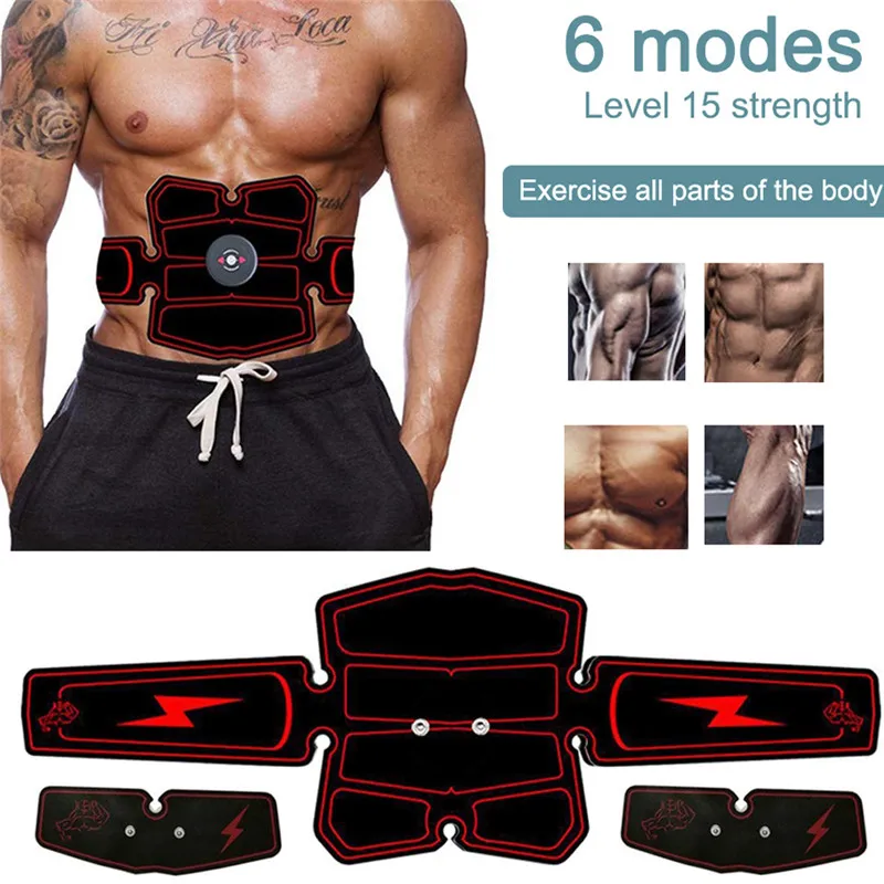 Стимулятор мышц живота тонер перезаряжаемый Смарт Abs фитнес снаряжение