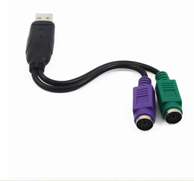 USB Male to 6Pin PS2 for PS/2 Female Extension Cable Y Splitter Adapter Connector Conversion cable for Keyboard Mouse Scanner