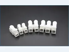 Cheap 10Pcs/Bag Quick Splice Lock Wire Connectors 1Pin 2Pins 3Pins Self Locking Electrical Cable Terminal for 15AWG-22AWG Wires