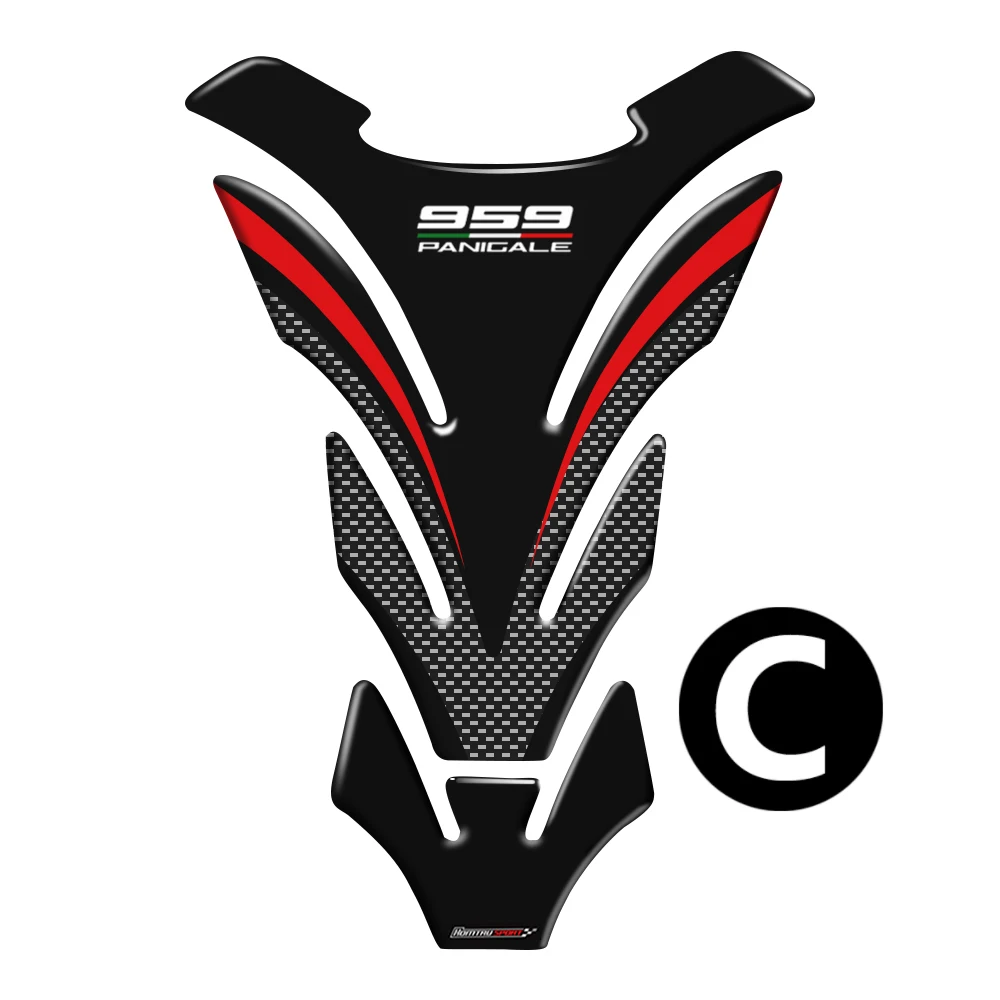 Наклейка для мотоцикла s Tank Pad протектор наклейки чехол для Ducati Panigale 959 Corse Tankpad стикер - Цвет: C