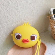 Мультяшная модная силиконовая мини сумка Crobody креативная монета Хранение Кошелек для подростка девочка мультфильм молния водонепроницаемая сумка на цепочке