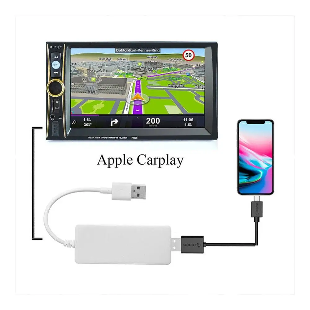 USB Smart enlace de coche Dongle para Android IPhone navegación del coche para Apple Carplay módulo