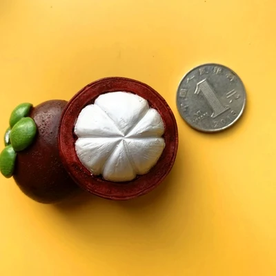 Креативный фруктовый имитирующий холодильник mangosteen лимон ананас черешня 3D стерео магнит милый мультфильм бумага фото наклейка