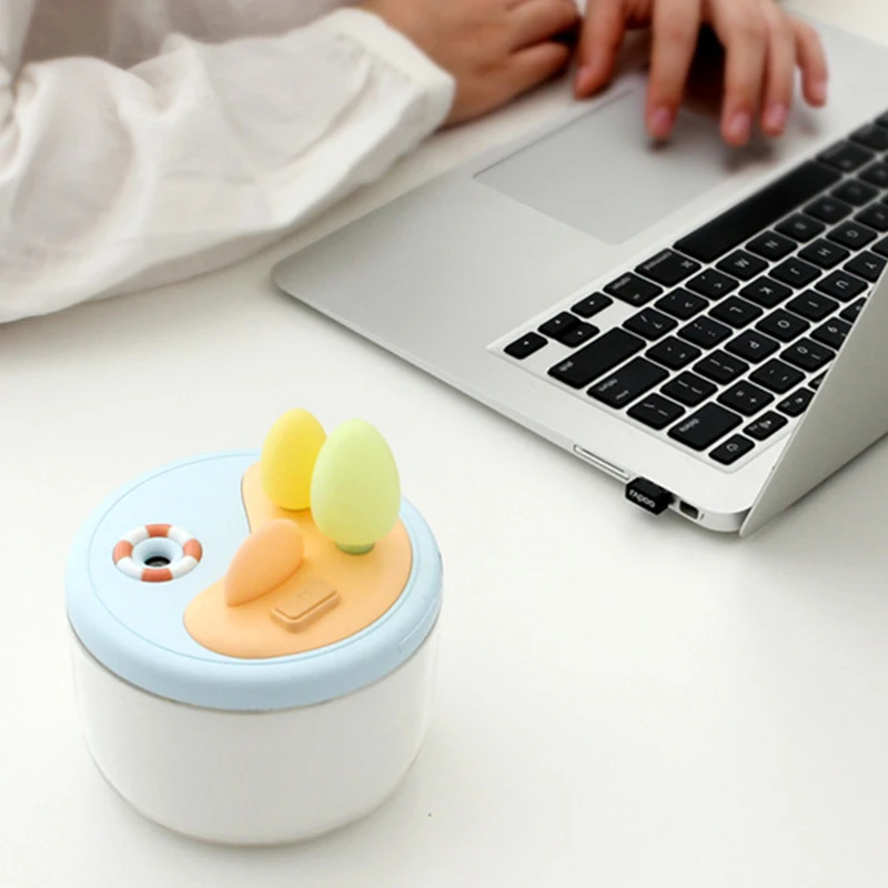USB Настольный увлажнитель воздуха для офиса, спальни, дома, тихий маленький портативный увлажнитель с отрицательными ионами, очиститель воздуха, Mu Yang, микроландшафтный гул