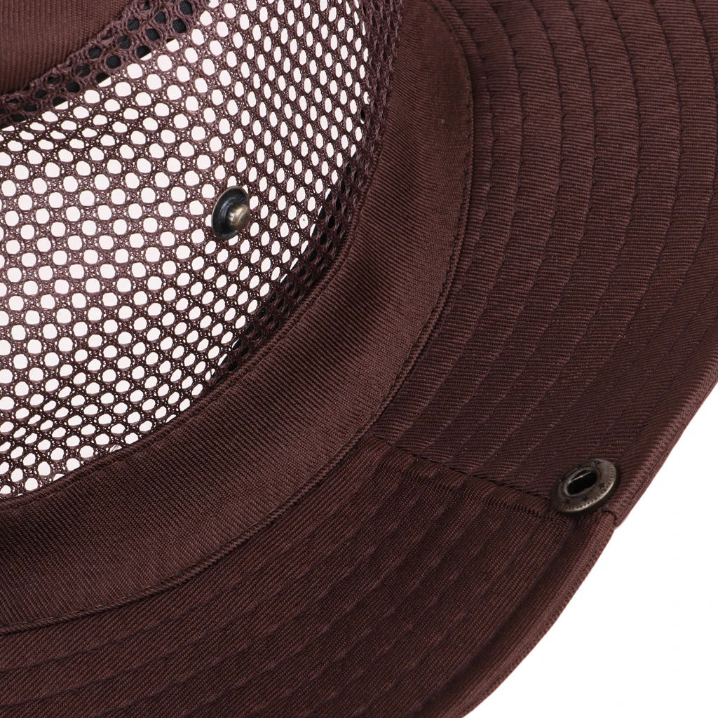 Outdoor Sun Protection Wide Brim Bucket Hat Breathable Boonie Cap for Fishing Boating Hunting Hiking Camping