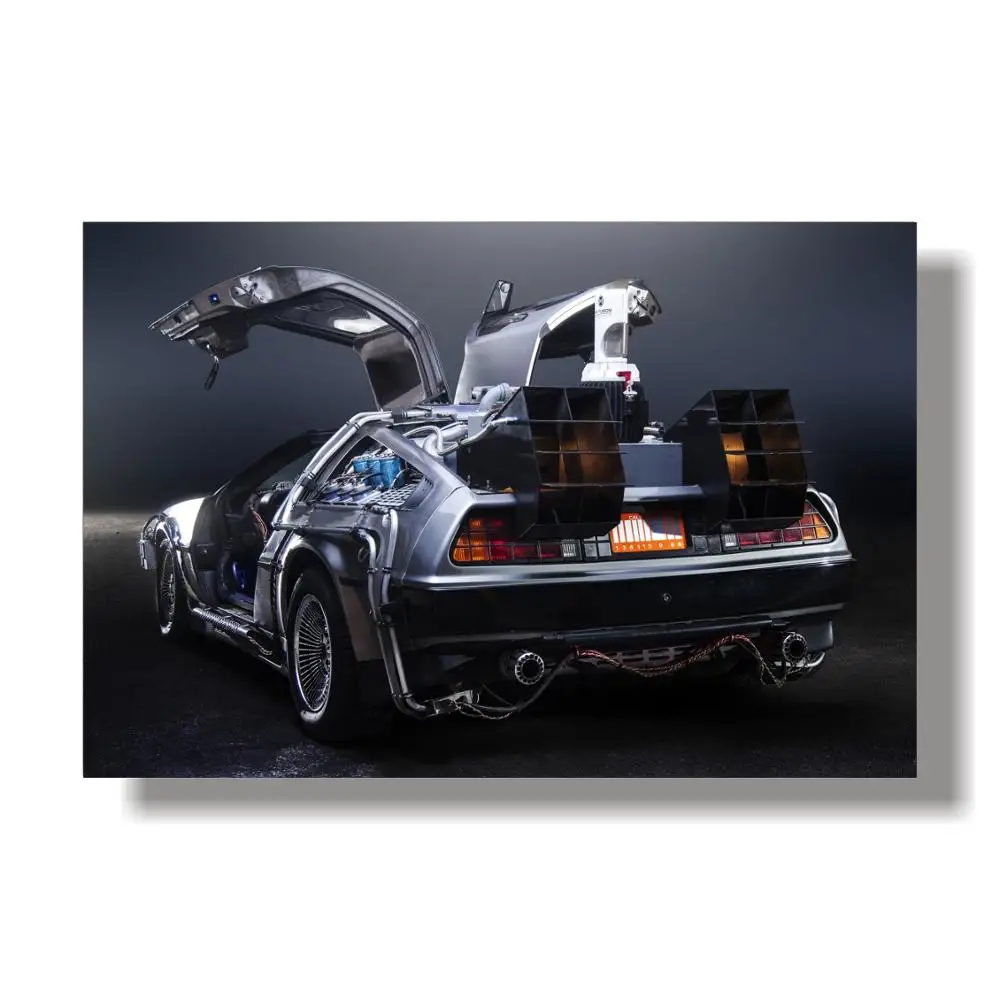 Назад в будущее Delorean DMC-12 Car постер 24x36 | Дом и сад