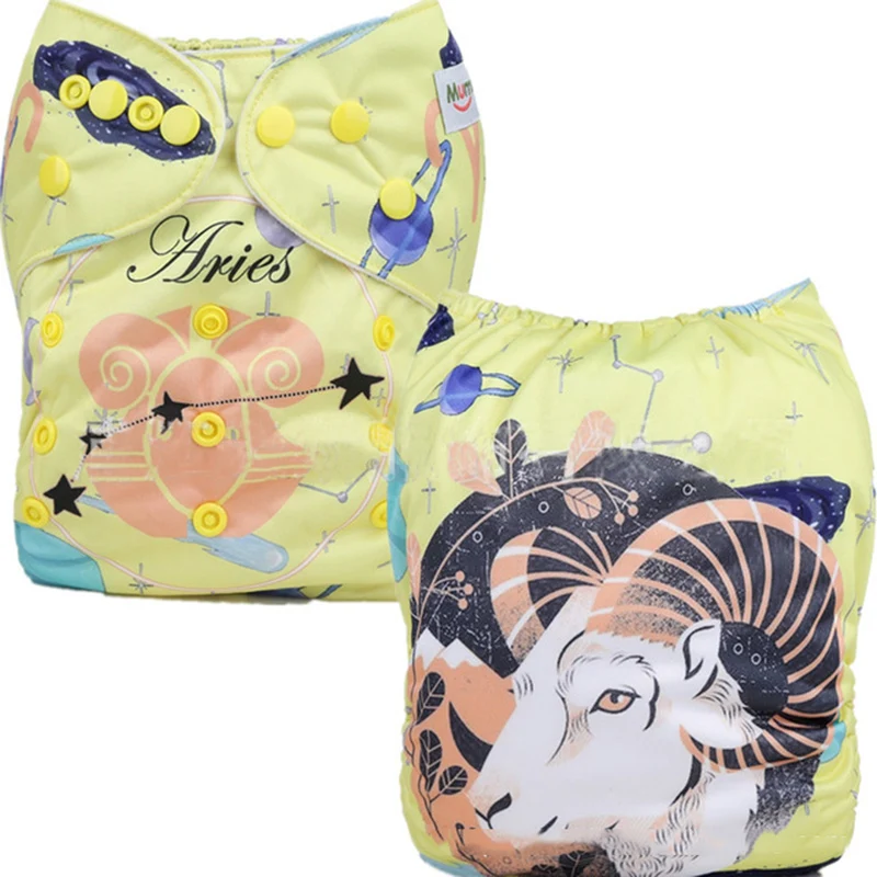 

2020 Cloth Diapers Baby Digital Positioned Diaper Washable Cloth Nappy Without Insert