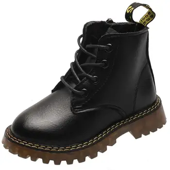 

Girls Boots 2020 New Autumn Winter Leather Boys Martin Boots Ankle Waterproof Kids Fashion Short Boots Children's Sport Shoes