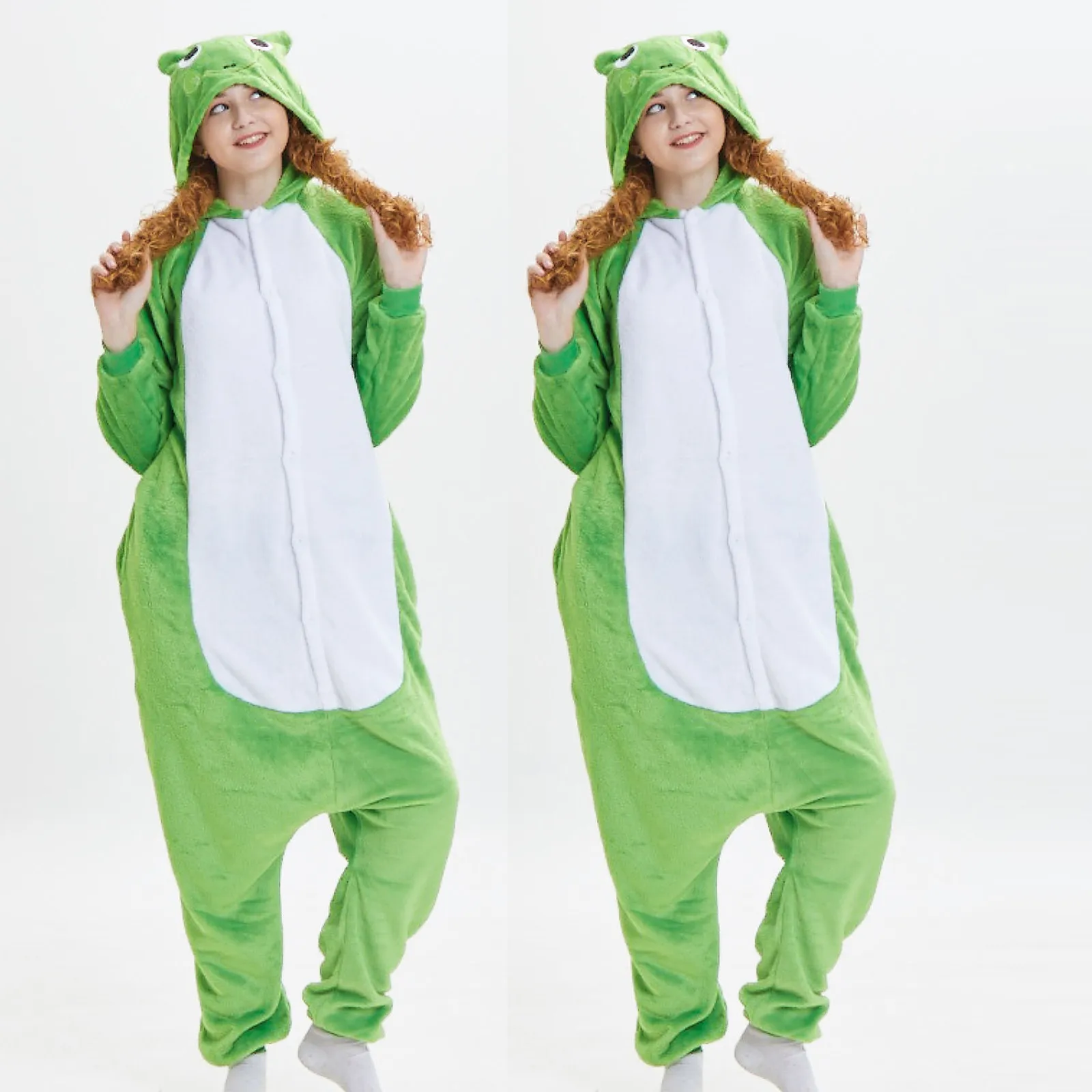 

Frog Onesies Winter Animal Onesies Women Men Nightwear Kigurumi Unicornio Pijima de mujer Adults Flannel Sleepwear Pajamas cos
