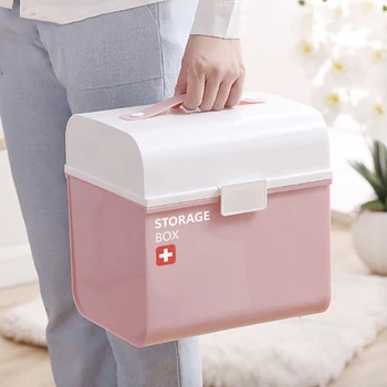 

Oversized Medicine Box Thick Multi-Layer Medical Kit Child First Aid Kit Family Medicine Storage Box Storage Box