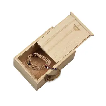 

Square Log Box Home Creative Desktop Organizer Wooden Storage Box With Lid Handmade Craft Jewelry Case