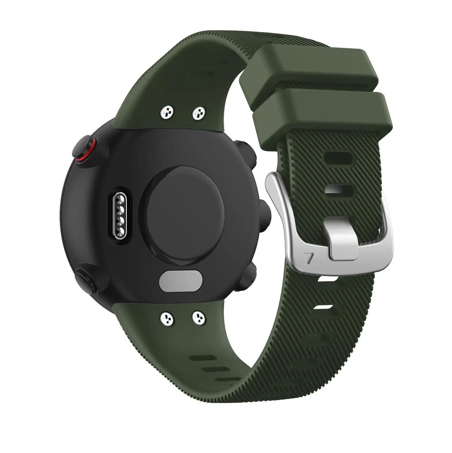 Army green Замена для силиконового ремешка для Garmin Forerunner 45 Frontier/классический ремешок для часов Garmin Forerunner 45S Smart Watch Band - Цвет ремешка: Army green