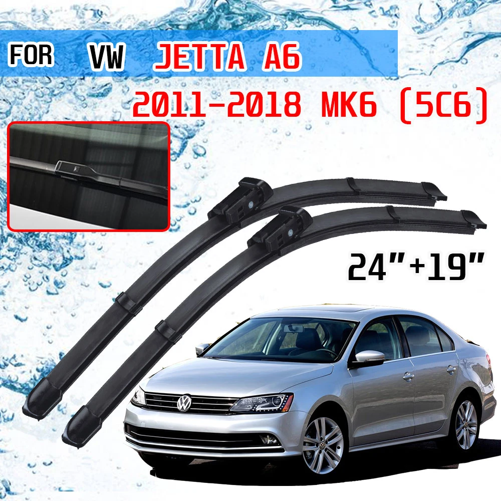 Limpiaparabrisas delantero de coche, accesorios para Volkswagen Jetta A6 5C6 Mk6 6 2011 2012 2013 2014 2015 2016 2017 2018|Limpiaparabrisas| - AliExpress