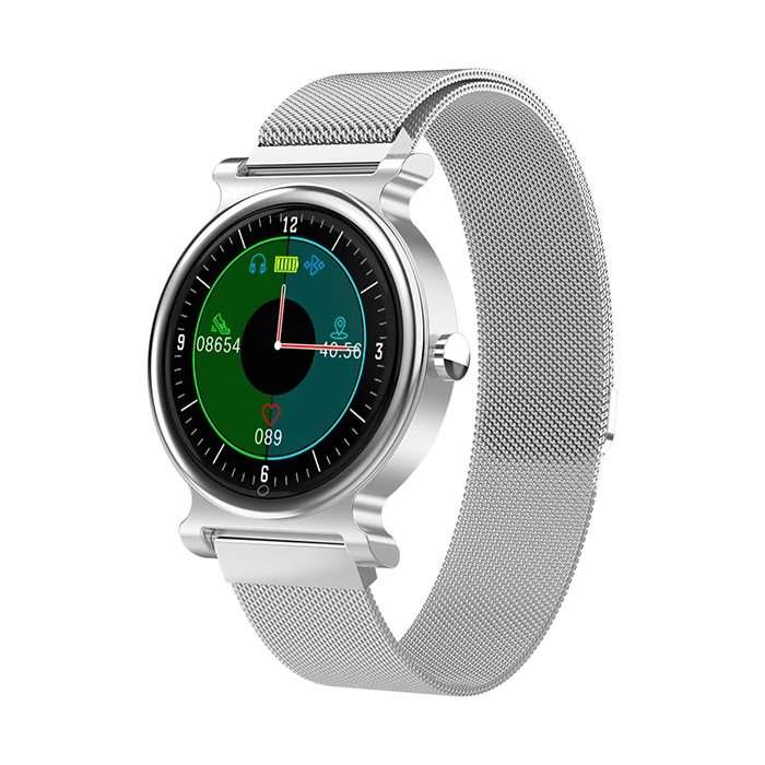 R20 Смарт-часы для мужчин и женщин фитнес-часы трекер Smartwatch водонепроницаемый браслет монитор сердечного ритма браслет для телефона huawei - Цвет: Silver Steel