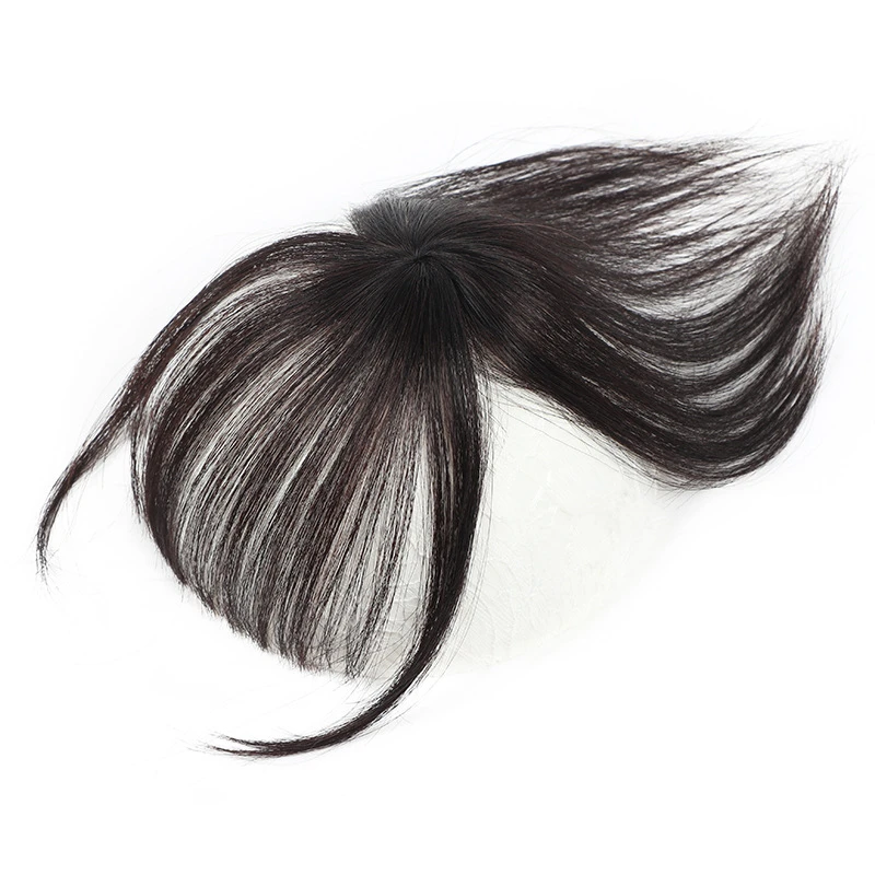 360 Invisible Human Bangs Hair Clip In 3D Air Bang Fringe Human Hair Bangs
