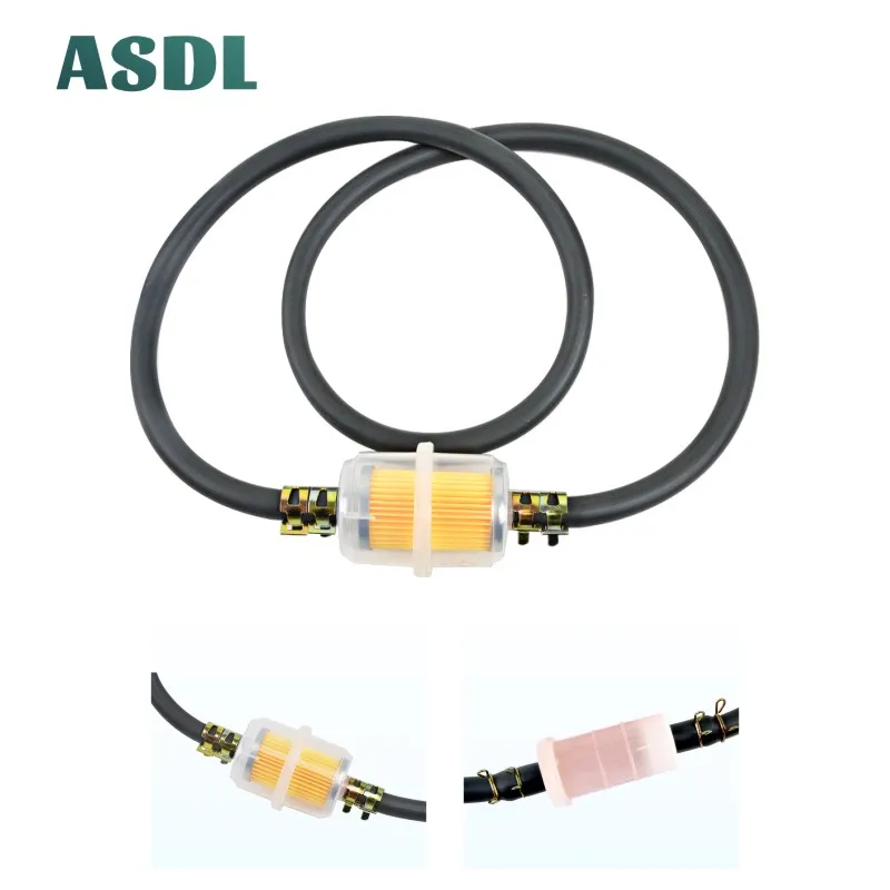 

Gasoline Oil Fuel Filter & Fuel Hose Tube&Line Clamp Set For Dirt Motorcycle Moped Scooter ATV Motorized Scooter Universal #Y