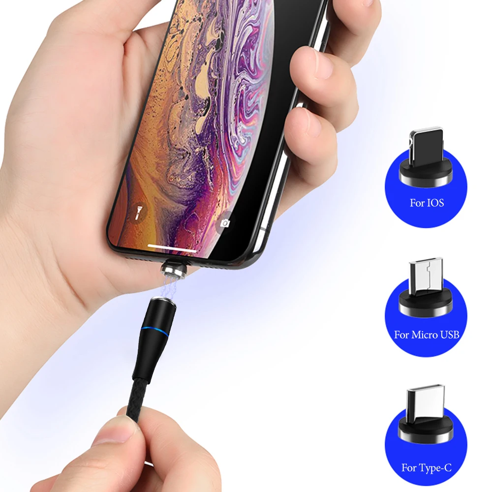 1 м Магнитный кабель type-C для samsung A50, быстрая зарядка, Micro USB кабель для Xiaomi, магнитное зарядное устройство, USB шнур для huawei, кабели для телефонов