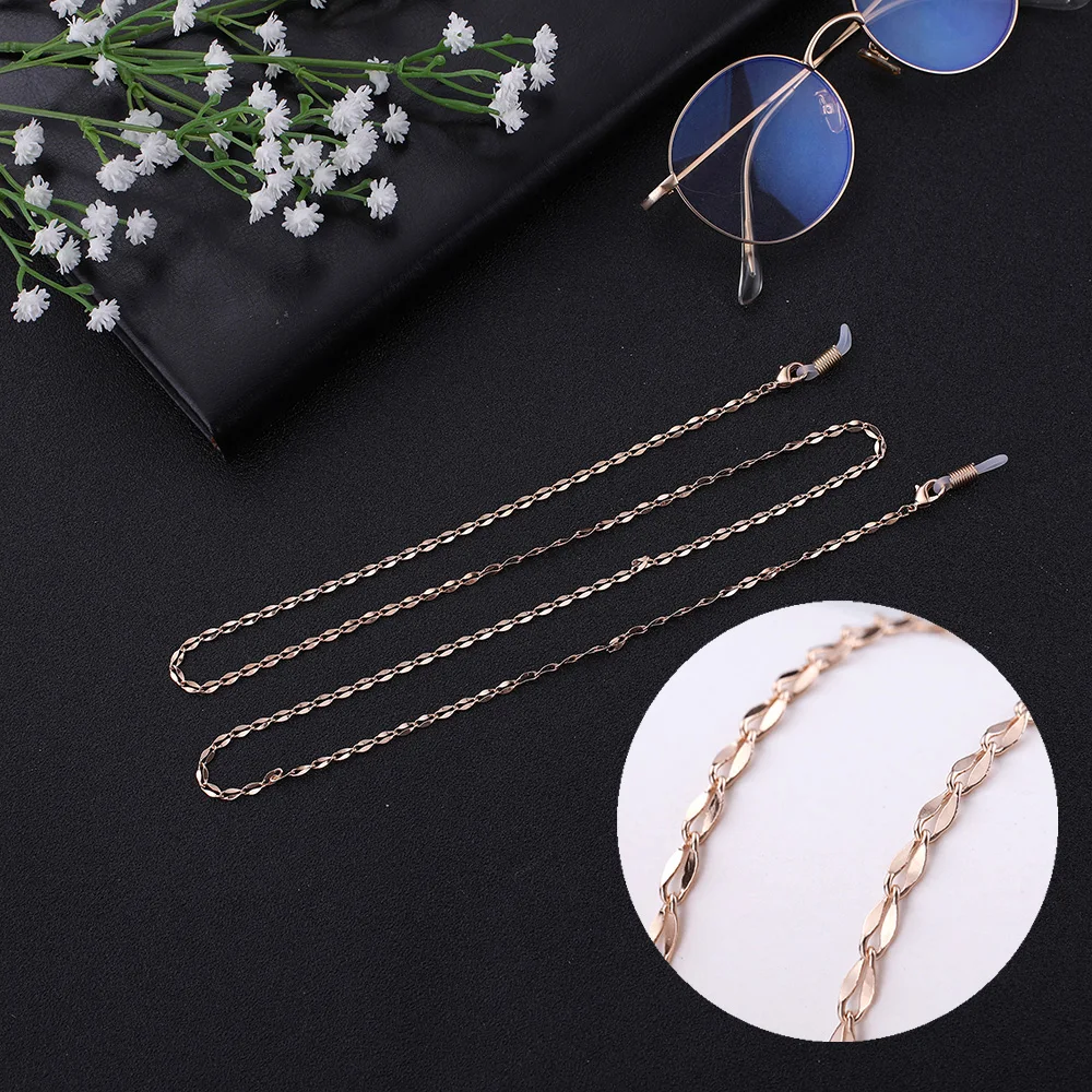 

EUEAVAN 10pcs Glasses Lanyard Women Sunglasses Chain Strap Gold Silver Metal Eyeglass Chains Cord Rope Necklace Wholesale