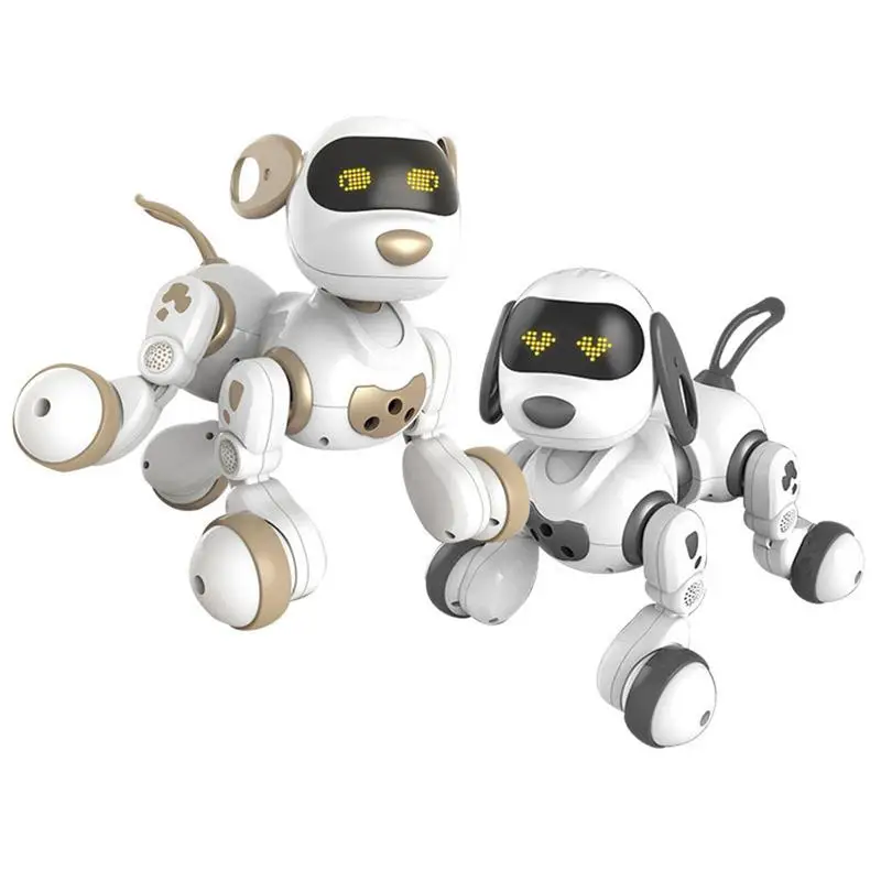 Child Educational Learning Toy RC Robot Electric Smart pet Dog LED Light Gesture Sensing Dialogue Singing Dancing Robot pet Dog 6