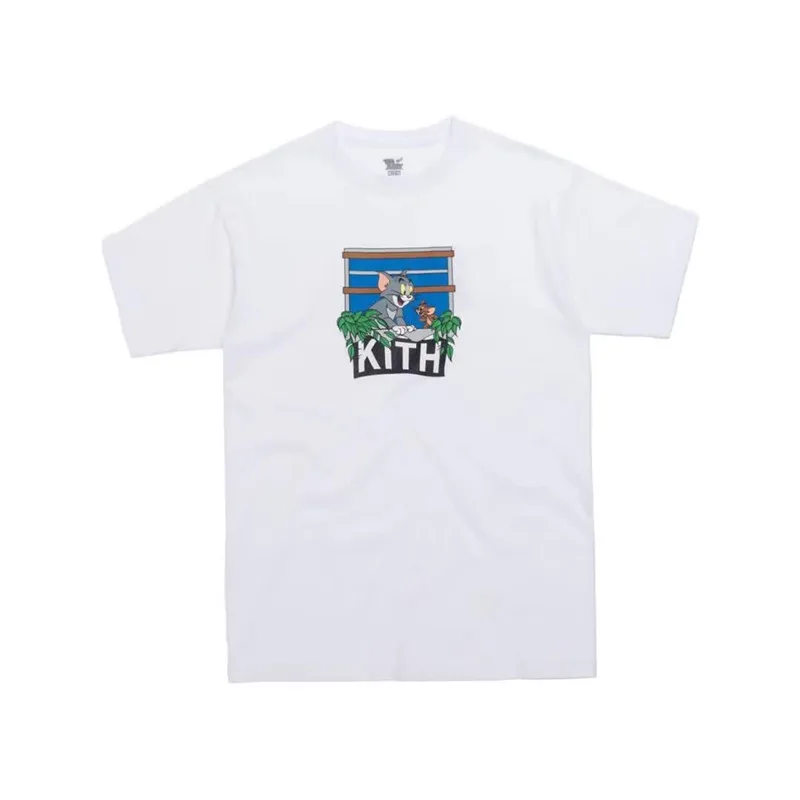 5 Kith футболка 2019SS Новые мужские и женские Футболки Tom Jerry лучшее качество хлопок Повседневная футболка Kith Astor модная уличная футболка - Цвет: 5