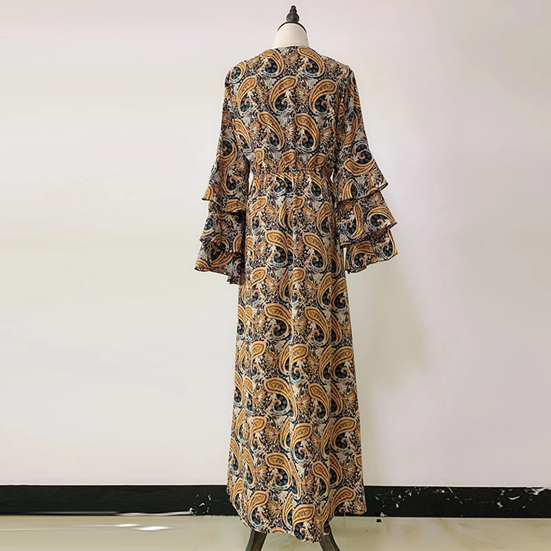 Абайя Кафтан Дубай длинное мусульманское хиджаб платье для женщин Кафтан турецкие платья ислам одежда абайя s Tesettur Elbise Baju мусульманская Wanita