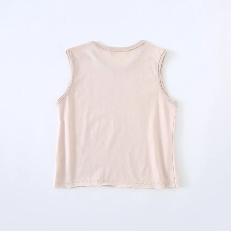 Sleeveless Lettered T-shirt 245054
