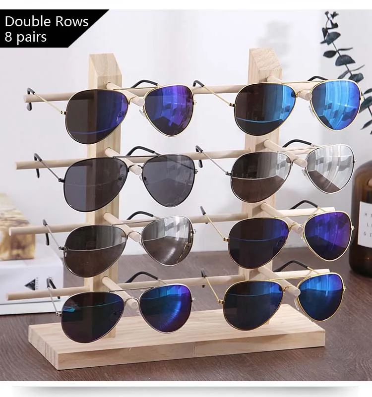 Tant De Exhibición De Gafas De Sol De Madera De Lujo, Tante De Almacenamiento De Múltipl Capas, Soporte De Exhibición De Anteojos, Organizador De Joyas, Caparate, Nuevo - AliExprs