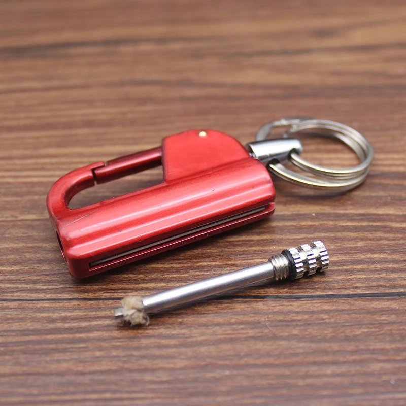 With keychain and compass Kerosene Lighter Matches Gasoline Petroleum Lighter Refillable Outdoor Gasoline Cigarette Men Gadgets