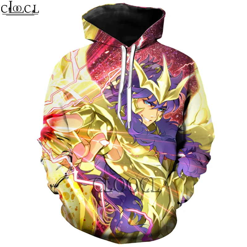 

HX Anime The Knights of The Zodiac Saint Seiya 3D Print Men Women Casual Hoodies Unisex Hip Hop Harajuku Trendy Wild Tops