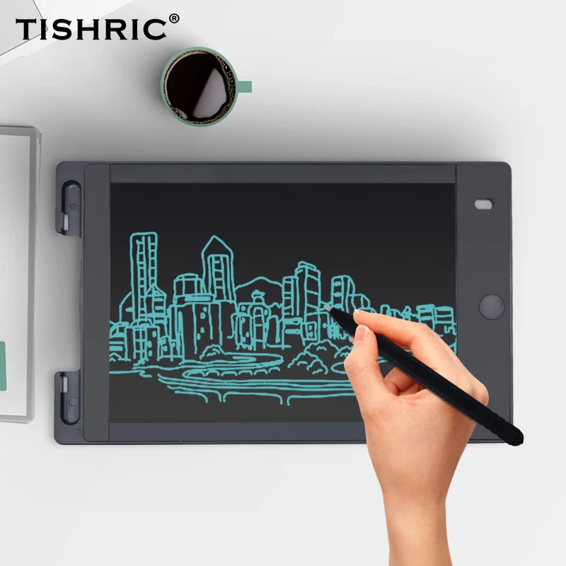 Цифровой графический планшет TISHRIC для рисования, электронный стираемый графический планшет/доска для детей, ЖК-планшет 8,5 Дюймов