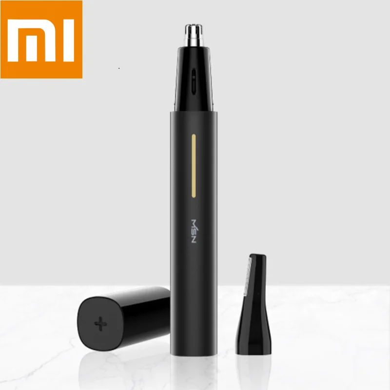 Xiaomi MSN 2в1, двойной триммер для волос, триммер для волос в носу, триммер для бровей, перезаряжаемая Бритва для бровей, удаление волос на лице