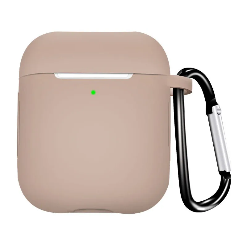 milk tea Беспроводная bluetooth-гарнитура, силиконовый чехол для airpods 2 1, универсальный чехол для хранения с защитой от падения - Цвет: milk tea