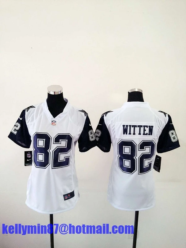 Слоновая кость Stitiched, Dallas s, Tony Romo, Emmitt Smith, Cole besley, Sean Lee, Jason Witten, Ezekiel Elliott, для женщин Джерси - Цвет: Слоновая кость