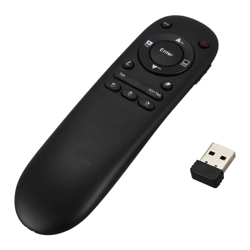 ABKT-VIBOTON UKB-504F Wireless USB PPT Presentation Presenter RF Remote Control Red Pointer Pen Clicker Page Turning Lecture