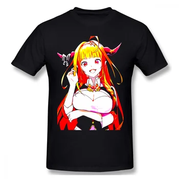 

Monster Girl Doctor Litbeit Neikes Scythia Anime TShirts for Men Coco Kiryu Funny Crewneck Cotton T Shirt 2020