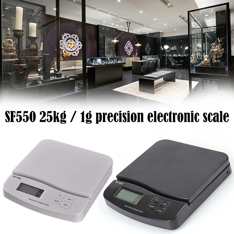 25 кг/1 г 55lb цифровые Почтовые весы электронные с функцией подсчета SF 550 S21 19 Прямая