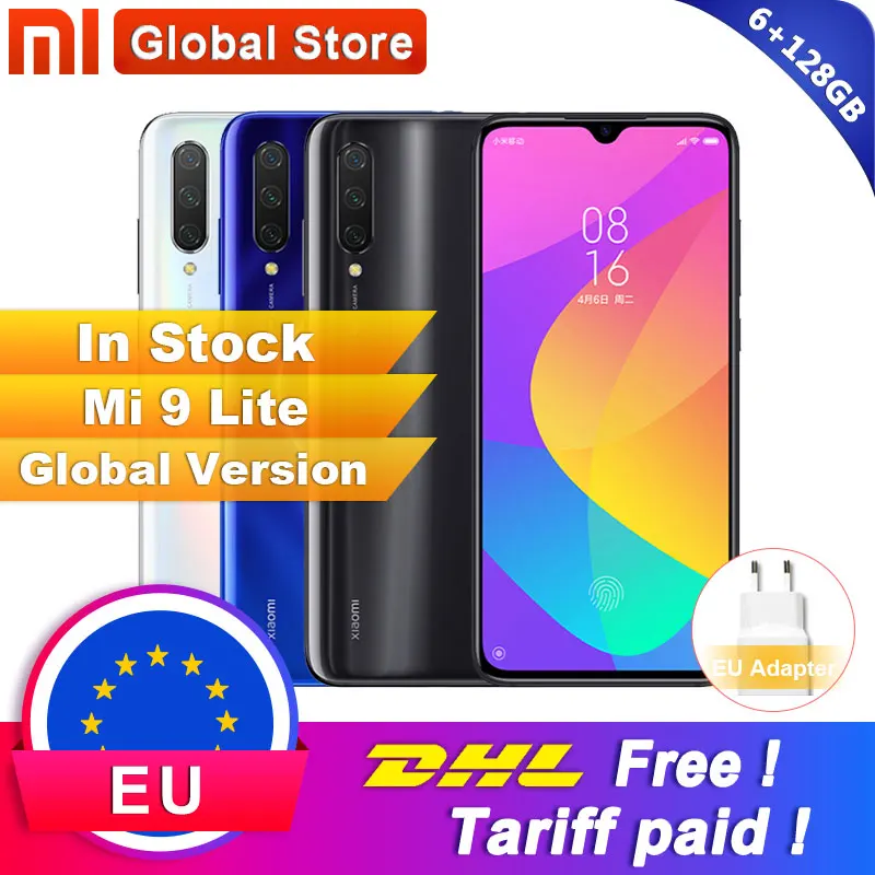 

Global Version Xiaomi Mi 9 Lite 6GB 128GB (CC9) SmartPhone Snapdragon 710 48MP Triple Camera 32MP Front Camera 6.39" Full Screen