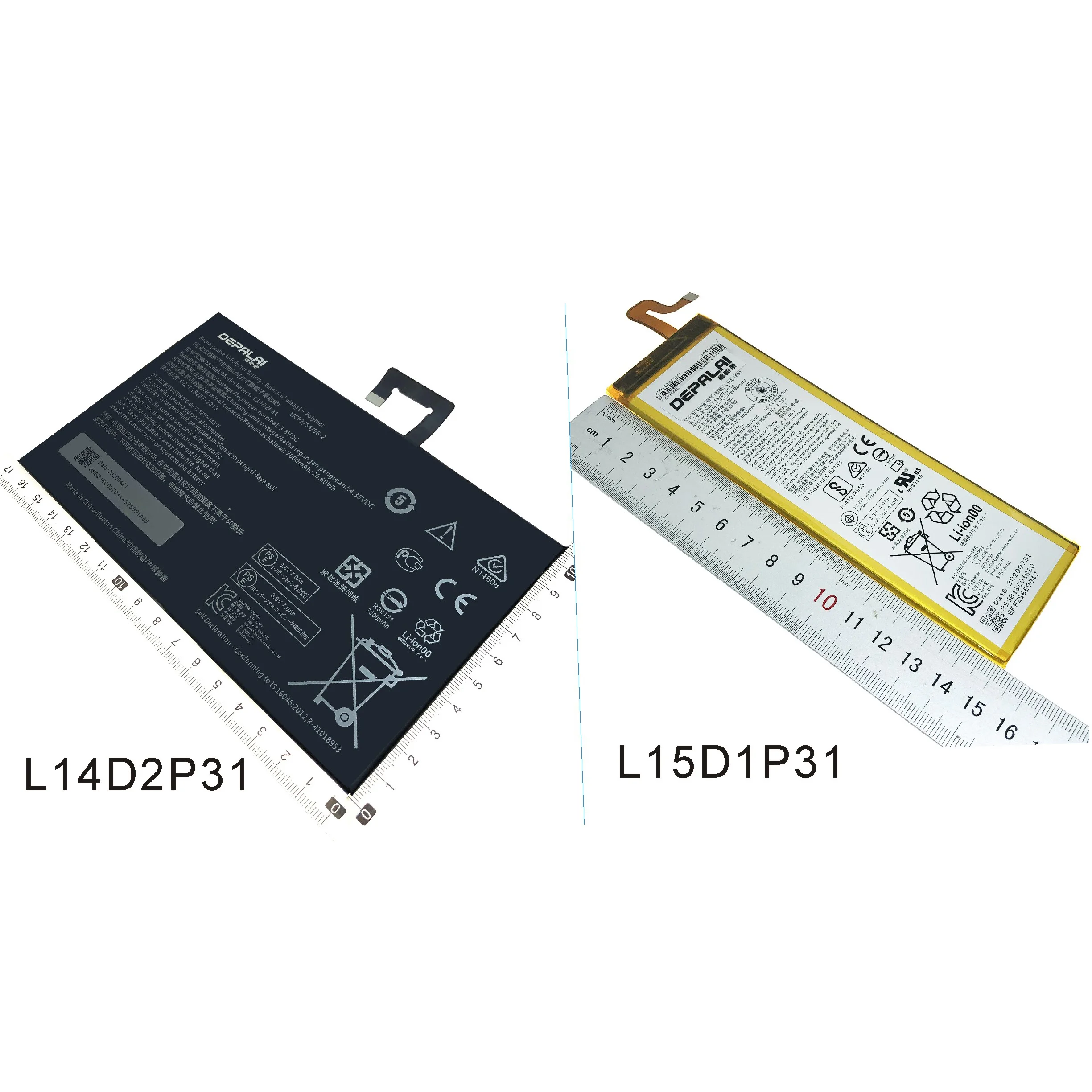 Аккумулятор для планшетов Lenovo Tab 2 TAB2 A10-70F-70L-70LC TB2 X30L TB2-X30F TB2-X30M Yoga 3 Pro YT3-X90L L14D2P31 L15D1P31