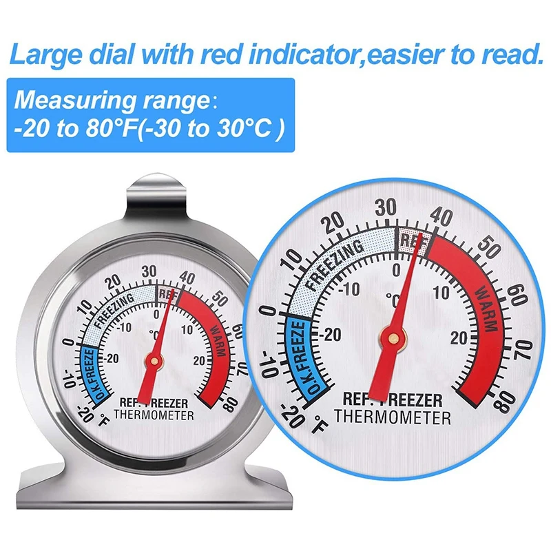 Холодильник Морозильник Термометр Классическая серия большой циферблат термометр температура термометр для холодильника морозильник холодильник C