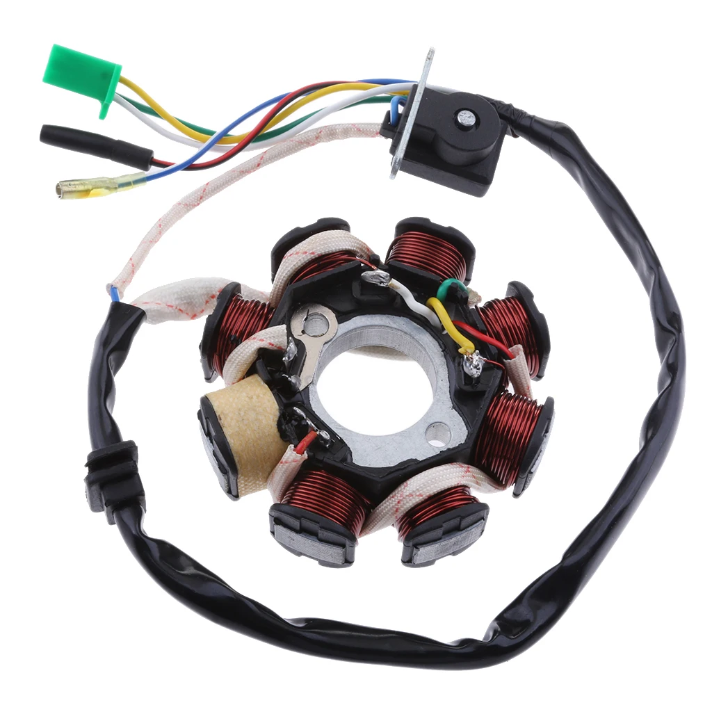 Heavy Duty Magneto Stator Ignition Generator 8 Pole Coil GY6 125 150cc magneto stator generator