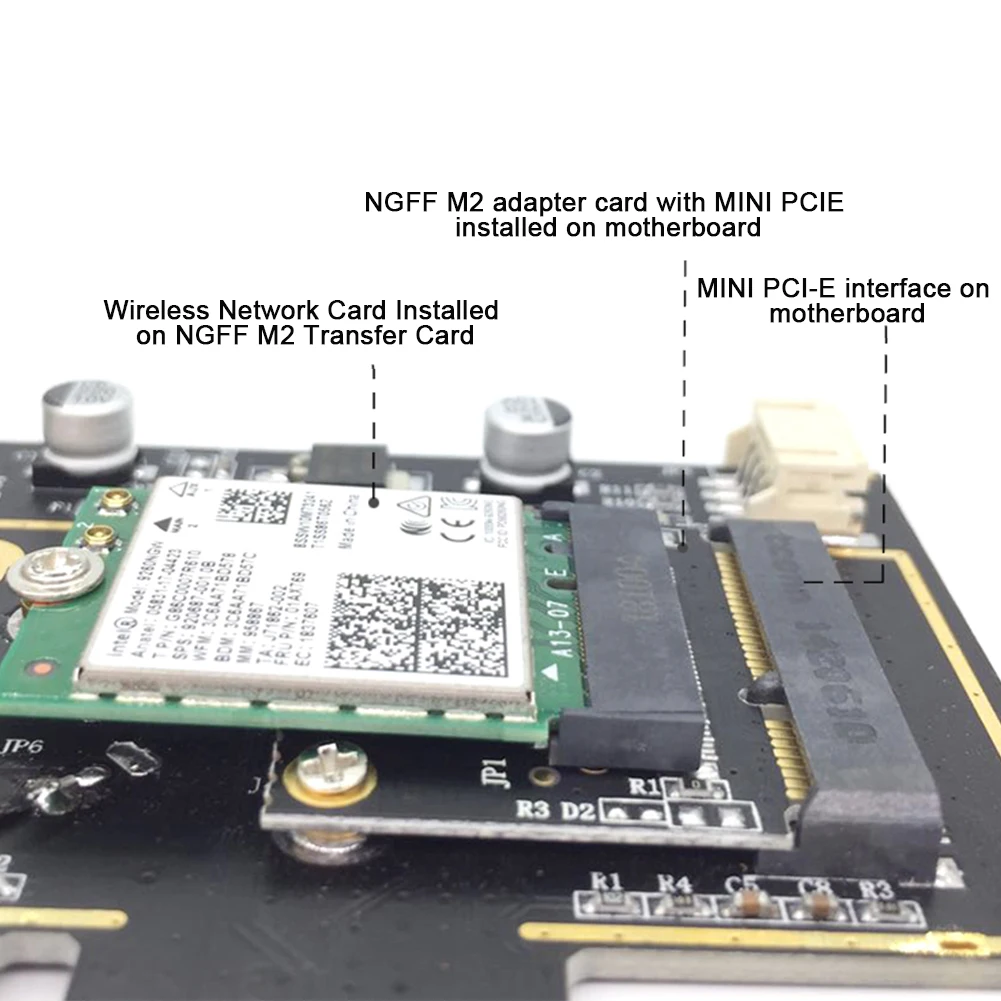 Для ноутбука ПК конвертер легко установить стабильный Электрический wifi Портативный беспроводной модульный переходник карта M.2 к Mini PCI-E Bluetooth