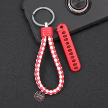 Мобильный телефон номерной знак плетеная веревка ключи Анти-потери телефона DIY кулон Для мужчин и Для женщин с цифрой «8» и надписью, брелок suo Чи lian