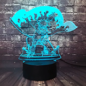 

Japan Comic Naruto Theme Figure Namikaze Minato Cartoon 3D Visual LED Safe OF Baby Smart Touch Change Night Light Party Toy