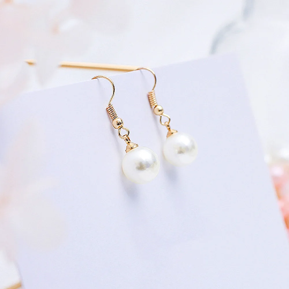 2019 модные простые женские длинные Висячие Крючки геометрические жемчужные